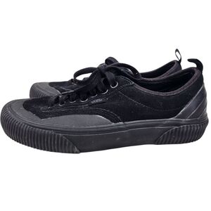 Vans Men's Black Off The Wall Skateboard Sneakers Shoes Suede Leather Size 7